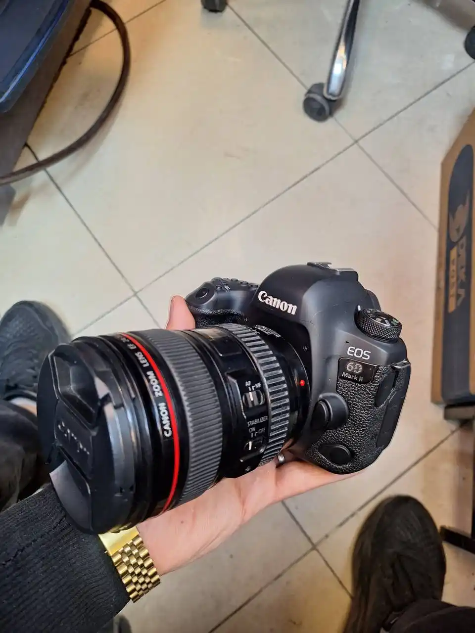 دوربین حرفه ای کانن | Canon 6D Mark ii+24-105mm L دست دو